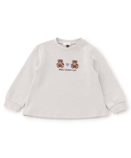 Seraph（セラフ）の「【ジュニア対応】ミニモチーフ付Tシャツ（Tシャツ/カットソー・キッズ・サックスブルー/ブラック/ピンク/ブラウン・100/110/120/130/140/80/90）」の3枚目の写真