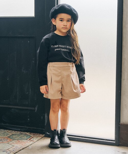 Seraph（セラフ）の「【ジュニア対応】ミニモチーフ付Tシャツ（Tシャツ/カットソー・キッズ・サックスブルー/ブラック/ピンク/ブラウン・100/110/120/130/140/80/90）」の5枚目の写真