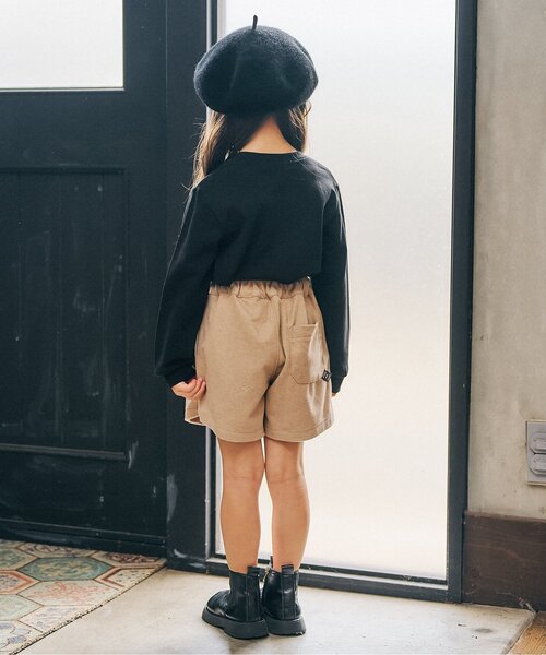 Seraph（セラフ）の「【ジュニア対応】ミニモチーフ付Tシャツ（Tシャツ/カットソー・キッズ・サックスブルー/ブラック/ピンク/ブラウン・100/110/120/130/140/80/90）」の6枚目の写真