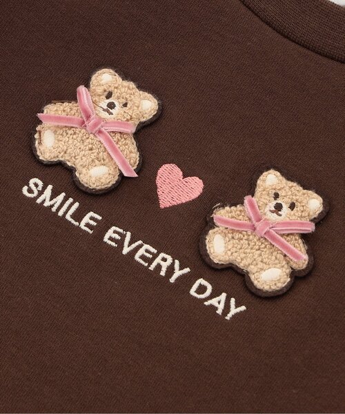 Seraph（セラフ）の「【ジュニア対応】ミニモチーフ付Tシャツ（Tシャツ/カットソー・キッズ・サックスブルー/ブラック/ピンク/ブラウン・100/110/120/130/140/80/90）」の20枚目の写真