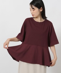 LAKOLE | 異素材きりかえ半袖 / 593578(Tシャツ/カットソー)