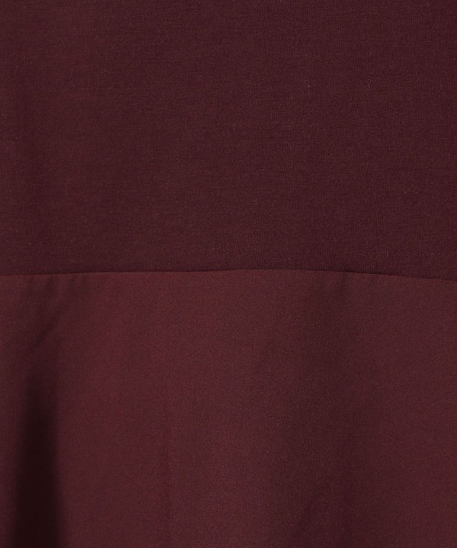 LAKOLE(ラコレ)の「異素材きりかえ半袖 / 593578(Tシャツ/カットソー・レディース・ボルドー/ベージュ/チャコール・FREE)」の20枚目の写真