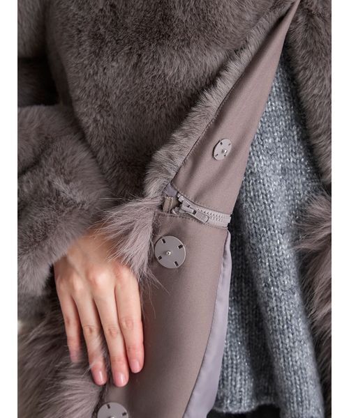 CELFORD（セルフォード）の「2wayファーコート（その他アウター・レディース・ピンク/アイボリー・F）」の13枚目の写真