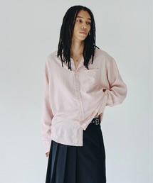 Camphor wood(Jt@[Ebh)shinee rayon stripe l/s shirt / CXg[XgCv[L/SVc(Vc/uEX)