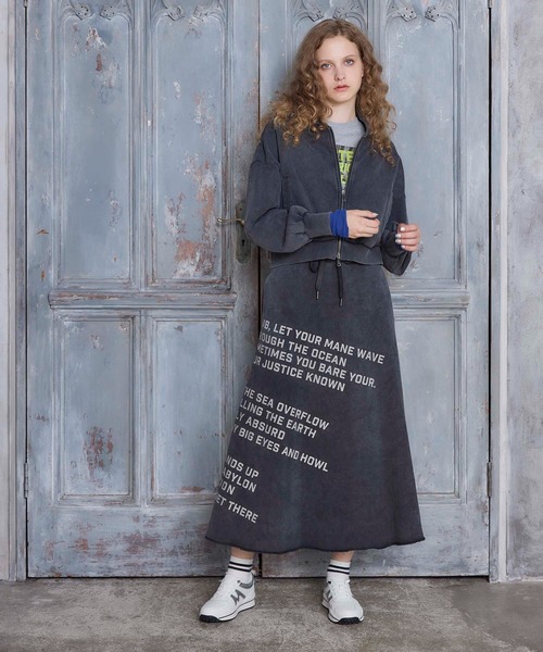 Cepica(セピカ)の「ロゴパッチフレアスカート(スカート・レディース・グレー/チャコールグレー・FREE)」の5枚目の写真