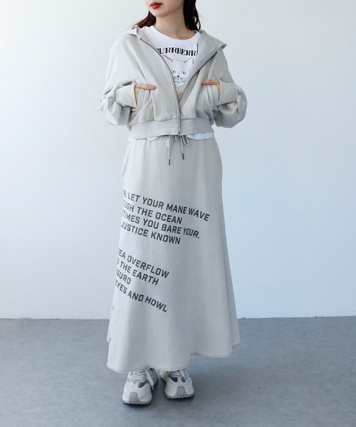 Cepica(セピカ)の「ロゴパッチフレアスカート(スカート・レディース・グレー/チャコールグレー・FREE)」の12枚目の写真