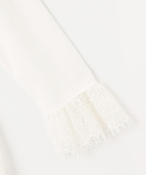 組曲（クミキョク）の「レースコンビ ロングTシャツ（Tシャツ/カットソー・レディース・ホワイト系・3/2）」の20枚目の写真