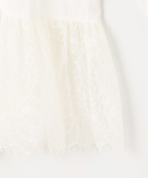 組曲（クミキョク）の「レースコンビ ロングTシャツ（Tシャツ/カットソー・レディース・ホワイト系・3/2）」の21枚目の写真