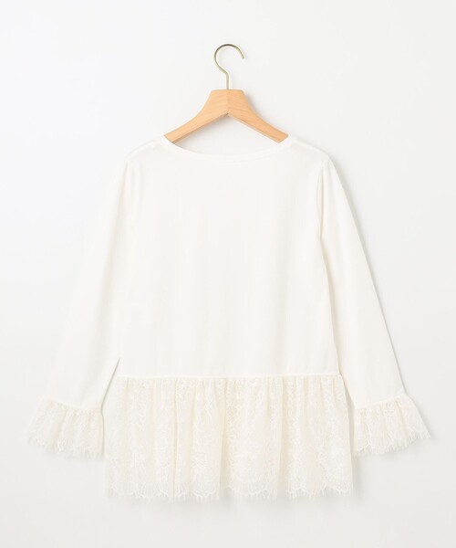 組曲（クミキョク）の「レースコンビ ロングTシャツ（Tシャツ/カットソー・レディース・ホワイト系・3/2）」の22枚目の写真