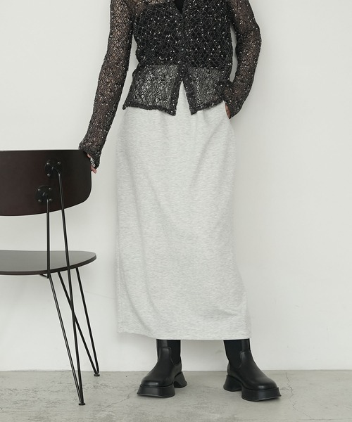 forksy.】ダンボールパイピングポケットコクーンスカート（スカート