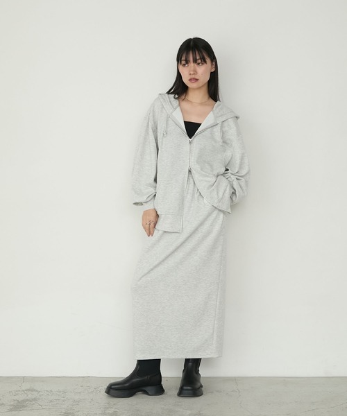 forksy.(フォルクシー)の「【forksy.】ダンボールパイピングポケットコクーンスカート(スカート・レディース・ライトグレー/モカ/ブラック・FREE)」の20枚目の写真