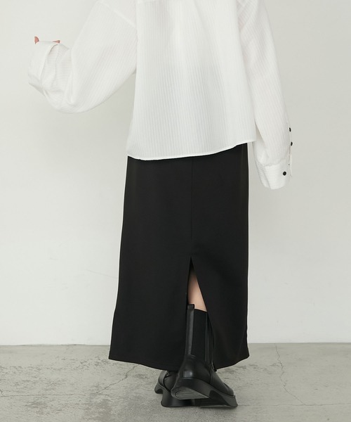 forksy.(フォルクシー)の「【forksy.】ダンボールパイピングポケットコクーンスカート(スカート・レディース・ライトグレー/モカ/ブラック・FREE)」の7枚目の写真