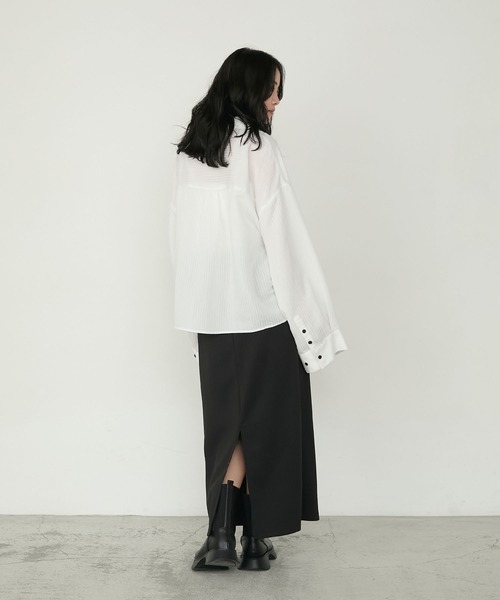 forksy.】ダンボールパイピングポケットコクーンスカート forksy