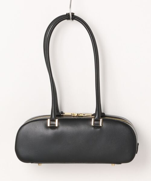 CHRISTIAN VILLA（クリスチャンヴィラ）の「【CHRISTIAN VILLA】レザーワイドスモールショルダーバッグ(Q56449)（ショルダーバッグ・レディース・ボルドー/ブラック・ALL）」の4枚目の写真