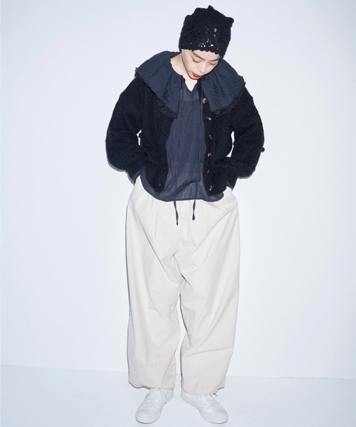 Libra Cue（リブラ キュー）の「Kanoco×Libra Cue ケーブルニットカーディガン（カーディガン/ボレロ・レディース・アイボリー/ピンク/ブラック・FREE）」の18枚目の写真