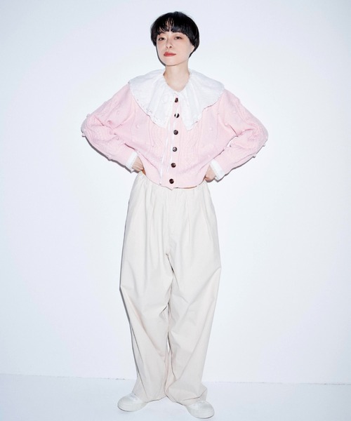 Kanoco×Libra Cue ケーブルニットカーディガン（カーディガン/ボレロ