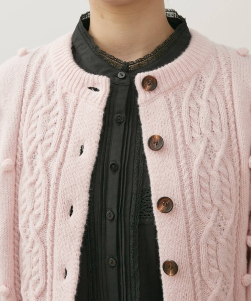 Kanoco×Libra Cue ケーブルニットカーディガン（カーディガン/ボレロ