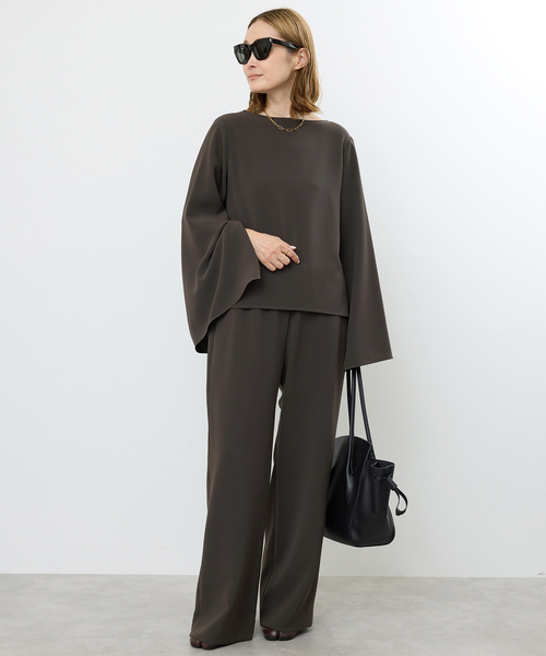 Deuxieme Classe(ドゥーズィエムクラス)の「Sofia イージーパンツ(その他パンツ・レディース・ネイビー/ブラウン・38/34/36)」の9枚目の写真