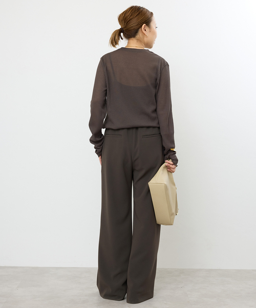 Deuxieme Classe(ドゥーズィエムクラス)の「Sofia イージーパンツ(その他パンツ・レディース・ネイビー/ブラウン・38/34/36)」の18枚目の写真