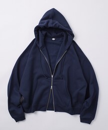 everyone ジップアップフーディー　ネイビー　Sサイズ everyone cotton zip up hoodie (NAVY) | everyone