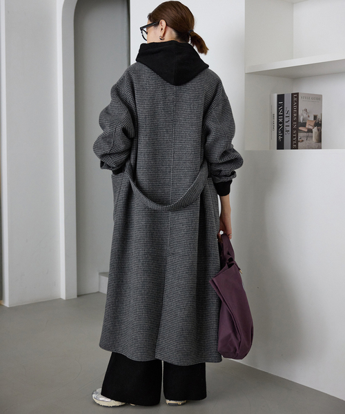 souple wool ダブルフェイスロングコート(チェスターコート souple wool ダブルフェイスロングコート(チェスターコート