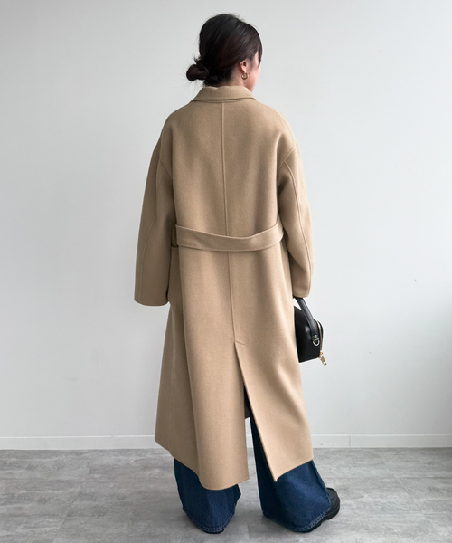 新品　souple woolダブルフェイスチェスターコート36 souple woolダブルフェイスチェスターコート（チェスターコート