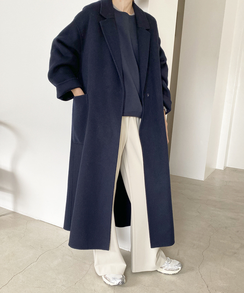 新品　souple woolダブルフェイスチェスターコート36 追加予約》souple woolダブルフェイスチェスターコート | スローブ