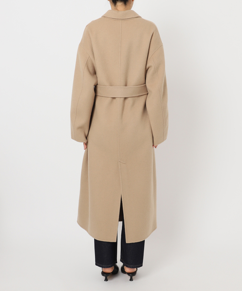 souple wool ダブルフェイスロングコート（チェスターコート