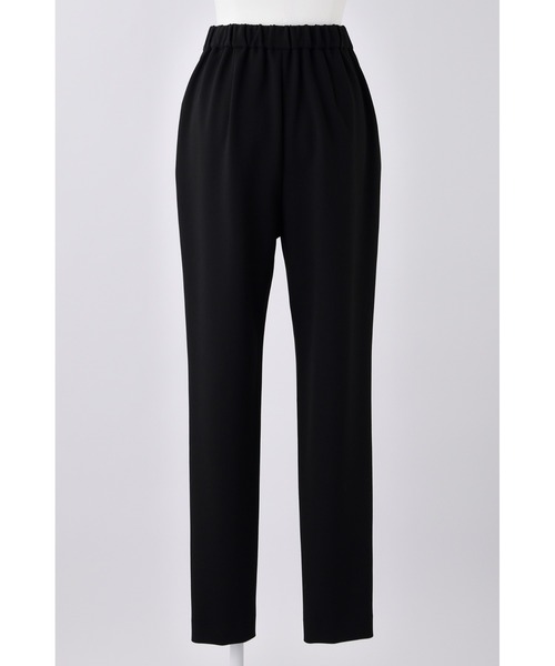 ENFOLD（エンフォルド）の「ダブルクロス Relaxトラウザー（スラックス・レディース・チャコールグレー/ブラック・40/38/36）」の4枚目の写真