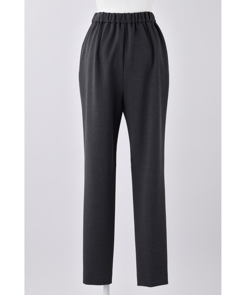 ENFOLD（エンフォルド）の「ダブルクロス Relaxトラウザー（スラックス・レディース・チャコールグレー/ブラック・40/38/36）」の7枚目の写真