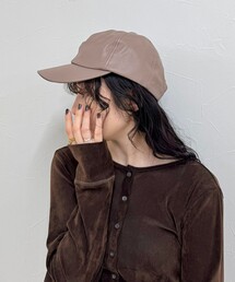 fredy emue | フェイクレザーキャップ(キャップ)