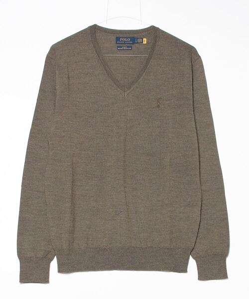 セール】スリム フィット ウォッシャブル ウール Vネック セーター