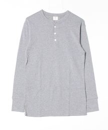 【JEMORGAN / ジェーイーモーガン】フライスパックロングスリーブヘンリーネックTシャツ