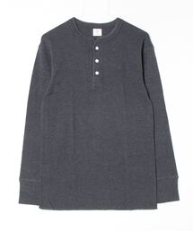 【JEMORGAN / ジェーイーモーガン】フライスパックロングスリーブヘンリーネックTシャツ