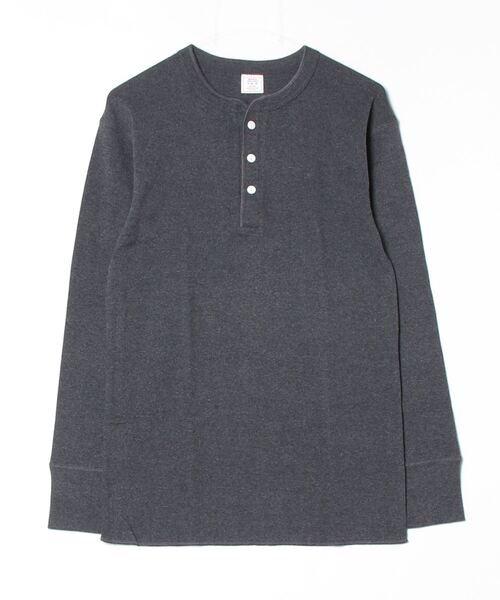 JEMORGAN(ジェーイーモーガン)の「【JEMORGAN / ジェーイーモーガン】フライスパックロングスリーブヘンリーネックTシャツ(Tシャツ/カットソー・メンズ・チャコールグレー/杢グレー/ブラック/ホワイト・LARGE/X-LARGE/MEDIUM)」の1枚目の写真