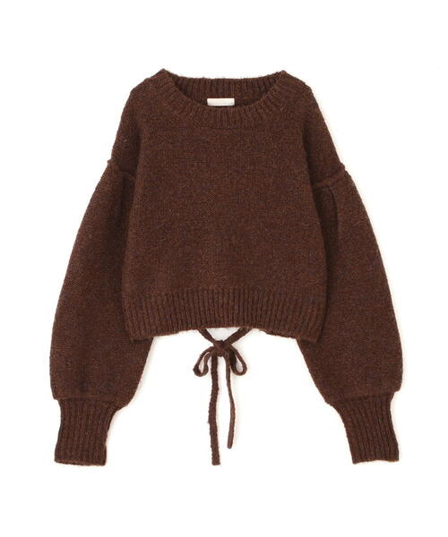 FREE'S MART（フリーズマート）の「◆バックリボンショート丈ニット（ニット/セーター・レディース・ネイビー/グレー/グリーン/ピンク/ブラウン・FREE）」の8枚目の写真