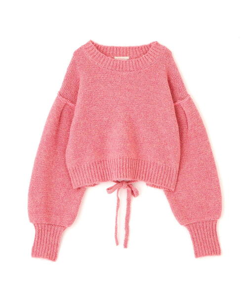 FREE'S MART（フリーズマート）の「◆バックリボンショート丈ニット（ニット/セーター・レディース・ネイビー/グレー/グリーン/ピンク/ブラウン・FREE）」の15枚目の写真