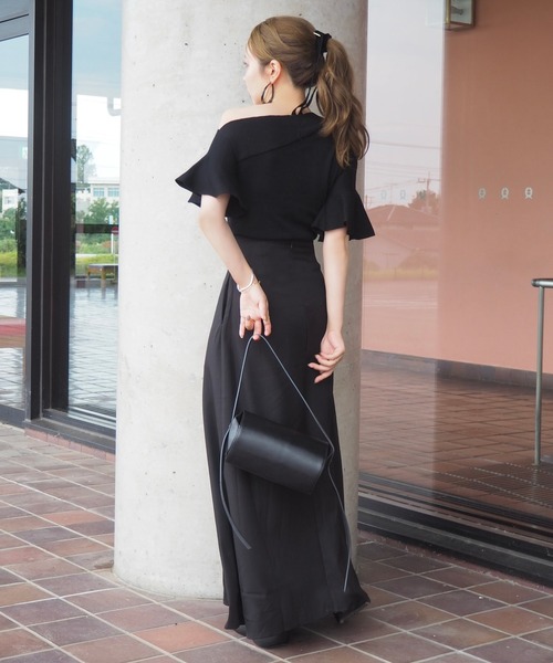 LAULEN(ローレン)の「inverted pleats ribbon long skirt /インバーテッドプリーツロングスカート(スカート・レディース・アイボリー/ブラック/ベージュ・M/S)」の22枚目の写真
