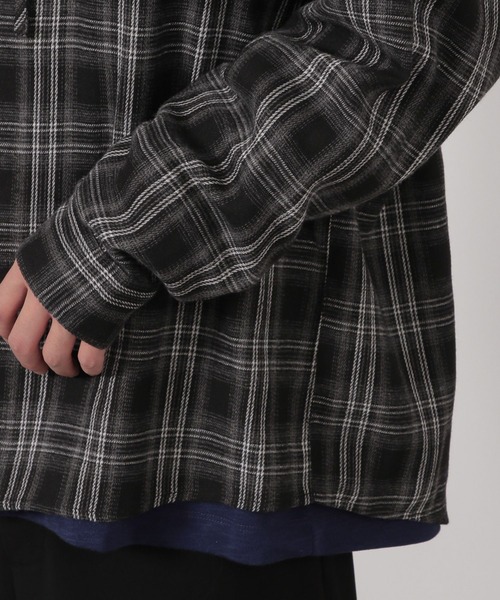 LAKOLE（ラコレ）の「チェックフード長袖シャツ / 592123（シャツ/ブラウス・メンズ・ブラウン/ボルドー/ブラック・MEDIUM/LARGE）」の20枚目の写真