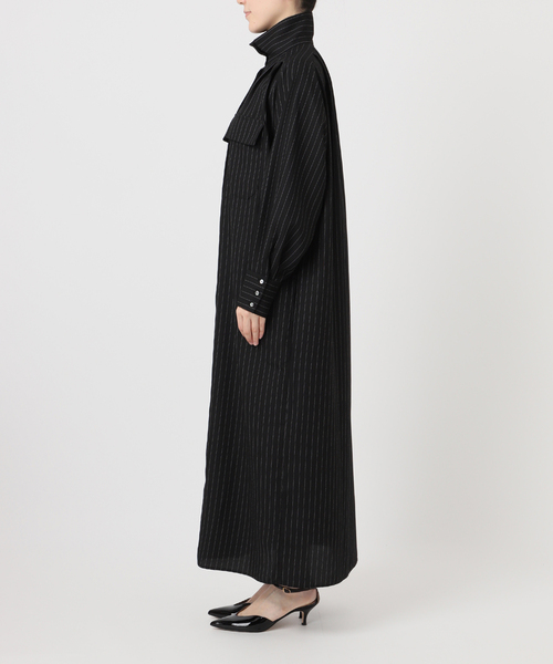 A PUPIL（アピューピル）の「【A PUPIL/ア ピューピル】HNK RGLN DR STRIPES：ワンピース（ワンピース・レディース・ブラック・SMALL）」の6枚目の写真