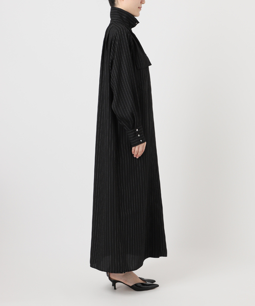 A PUPIL（アピューピル）の「【A PUPIL/ア ピューピル】HNK RGLN DR STRIPES：ワンピース（ワンピース・レディース・ブラック・SMALL）」の8枚目の写真