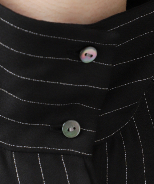 A PUPIL（アピューピル）の「【A PUPIL/ア ピューピル】HNK RGLN DR STRIPES：ワンピース（ワンピース・レディース・ブラック・SMALL）」の14枚目の写真