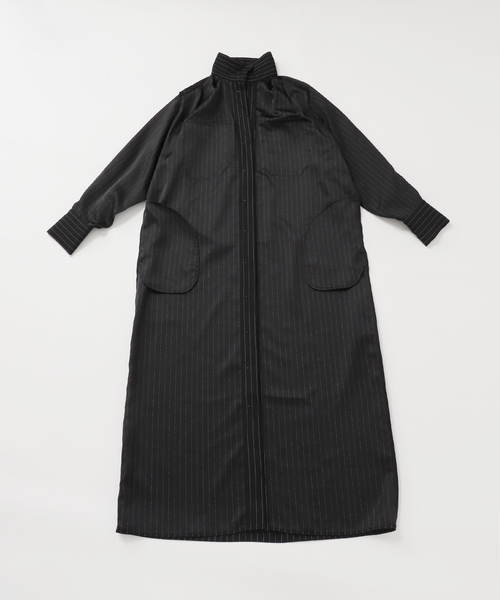 A PUPIL（アピューピル）の「【A PUPIL/ア ピューピル】HNK RGLN DR STRIPES：ワンピース（ワンピース・レディース・ブラック・SMALL）」の17枚目の写真