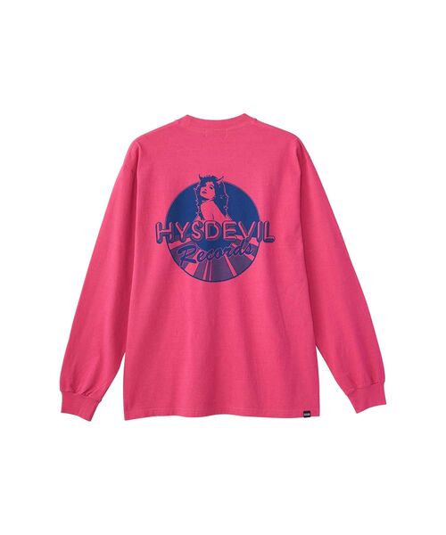 HYSTERIC GLAMOUR ピンク長袖カットソー HYSTERIC GLAMOUR ピンク長袖