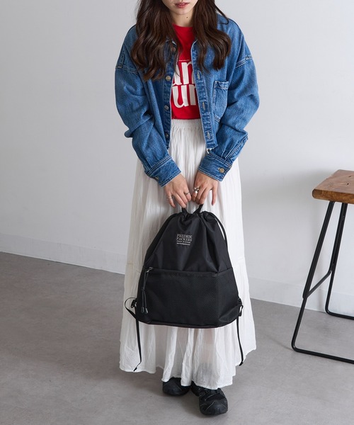 FREDRIK PACKERS（フレドリックパッカーズ）の「【FREDRIK PACKERS】≪別注≫POMELO　ライトナップサック/ナップザック 超軽量（バックパック/リュック・レディース・ブラック系その他3/チャコールグレー/ブラック系その他2/ブラック系1・FREE）」の5枚目の写真