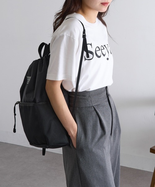 FREDRIK PACKERS（フレドリックパッカーズ）の「【FREDRIK PACKERS】≪別注≫POMELO　ライトナップサック/ナップザック 超軽量（バックパック/リュック・レディース・ブラック系その他3/チャコールグレー/ブラック系その他2/ブラック系1・FREE）」の16枚目の写真