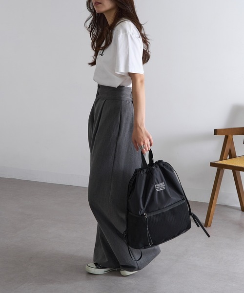 FREDRIK PACKERS（フレドリックパッカーズ）の「【FREDRIK PACKERS】≪別注≫POMELO　ライトナップサック/ナップザック 超軽量（バックパック/リュック・レディース・ブラック系その他3/チャコールグレー/ブラック系その他2/ブラック系1・FREE）」の19枚目の写真