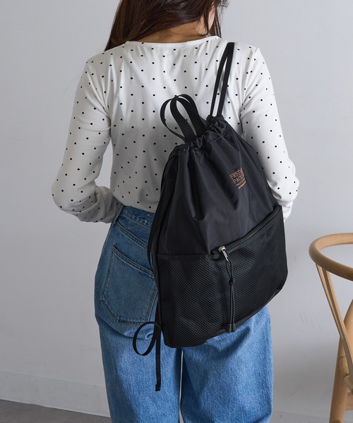 FREDRIK PACKERS（フレドリックパッカーズ）の「【FREDRIK PACKERS】≪別注≫POMELO　ライトナップサック/ナップザック 超軽量（バックパック/リュック・レディース・ブラック系その他3/チャコールグレー/ブラック系その他2/ブラック系1・FREE）」の8枚目の写真
