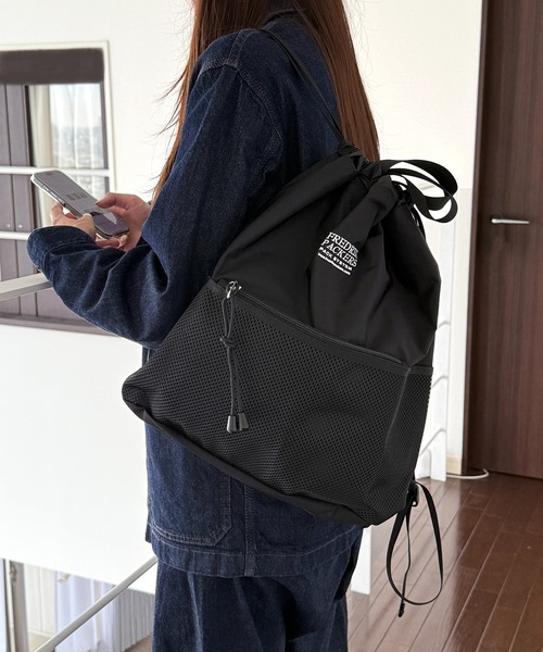 FREDRIK PACKERS(フレドリックパッカーズ)の「【FREDRIK PACKERS】≪別注≫POMELO ライトナップサック/ナップザック 超軽量(バックパック/リュック・レディース・ブラック系その他3/チャコールグレー/ブラック系その他2/ブラック系1・FREE)」の14枚目の写真