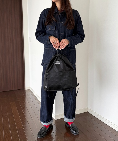 FREDRIK PACKERS(フレドリックパッカーズ)の「【FREDRIK PACKERS】≪別注≫POMELO ライトナップサック/ナップザック 超軽量(バックパック/リュック・レディース・ブラック系その他3/チャコールグレー/ブラック系その他2/ブラック系1・FREE)」の12枚目の写真